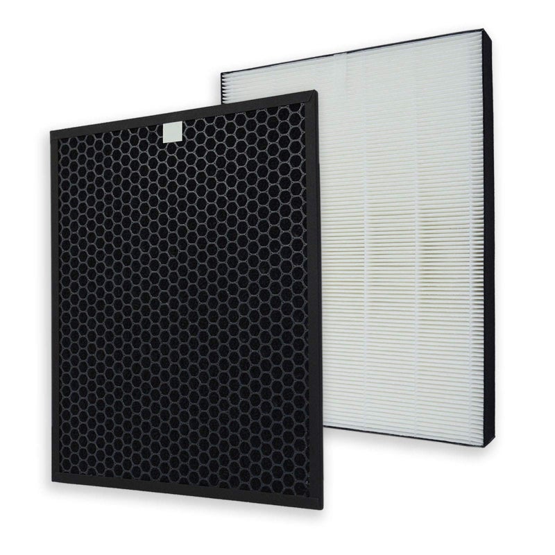 PUREBURG Replacement Filter Compatible with Sharp FP-F60UW FP-F60U-W Air Purifier # FZ-F60HFU FZ-F60DFU, H13 HEPA + Activated Carbon Filter Air Clean VOCs - Image 1
